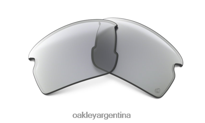 Oakley Lente de repuesto flak 2.0 (ajuste de puente bajo) NBFV421862 gafas lentes fotocromáticas de iridio de transparente a negro