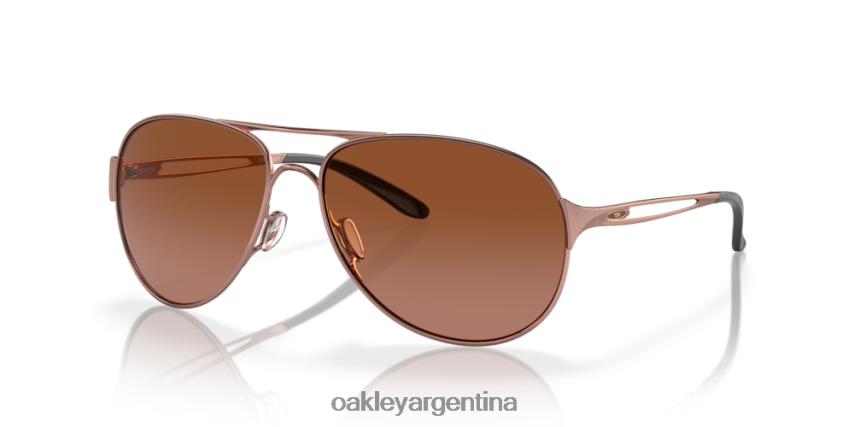 Oakley advertencia NBFV42506 gafas lentes vr50 marrón degradado, montura oro rosa