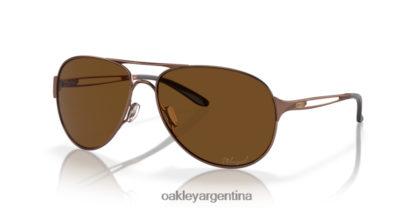 Oakley advertencia NBFV42508 gafas lentes polarizadas bronce, montura morena