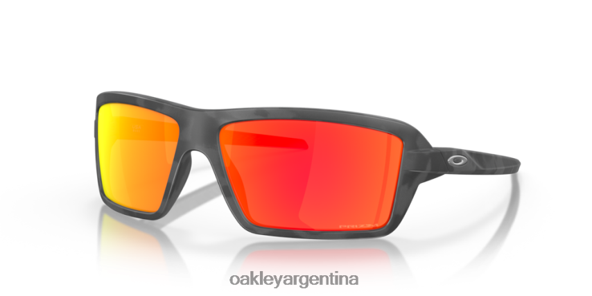 Oakley cables NBFV42668 gafas Lentes Prizm Ruby, montura camo negra.
