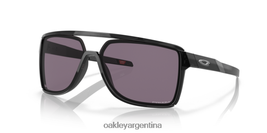 Oakley castillo NBFV42206 gafas lentes prizm gris, montura tinta negra