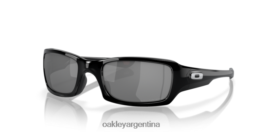 Oakley cinco al cuadrado NBFV42247 gafas lentes polarizadas de iridio negro, montura negra pulida