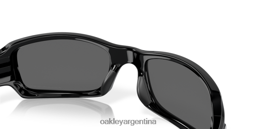 Oakley cinco al cuadrado NBFV42247 gafas lentes polarizadas de iridio negro, montura negra pulida
