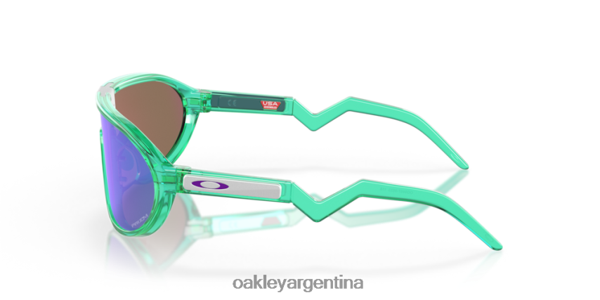 Oakley cmdn NBFV421024 gafas lentes prizm violeta, montura celeste translúcida