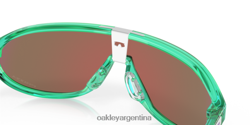 Oakley cmdn NBFV421024 gafas lentes prizm violeta, montura celeste translúcida