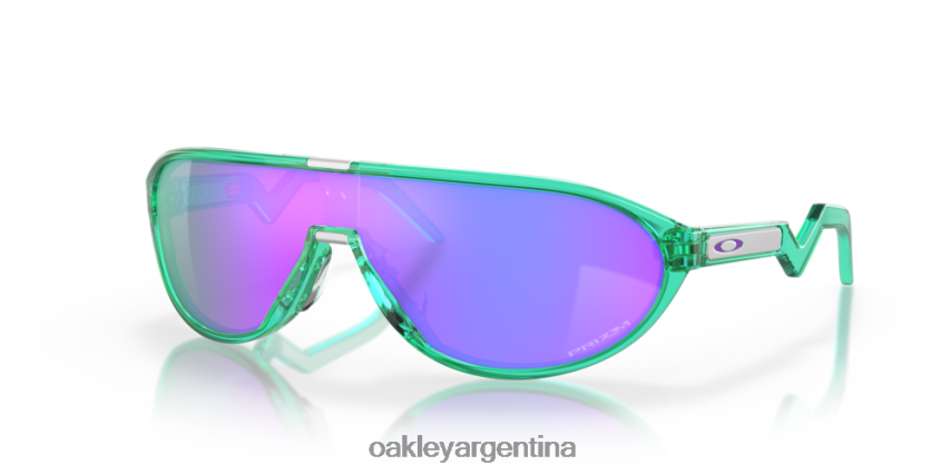 Oakley cmdn (ajuste de puente bajo) NBFV421031 gafas lentes prizm violeta, montura celeste translúcida