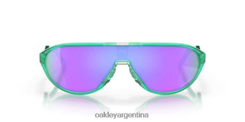 Oakley cmdn (ajuste de puente bajo) NBFV421031 gafas lentes prizm violeta, montura celeste translúcida