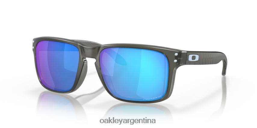 Oakley colección envolvente holbrook (ajuste de puente bajo) NBFV42802 gafas lentes polarizadas prizm sapphire, montura gris humo mate