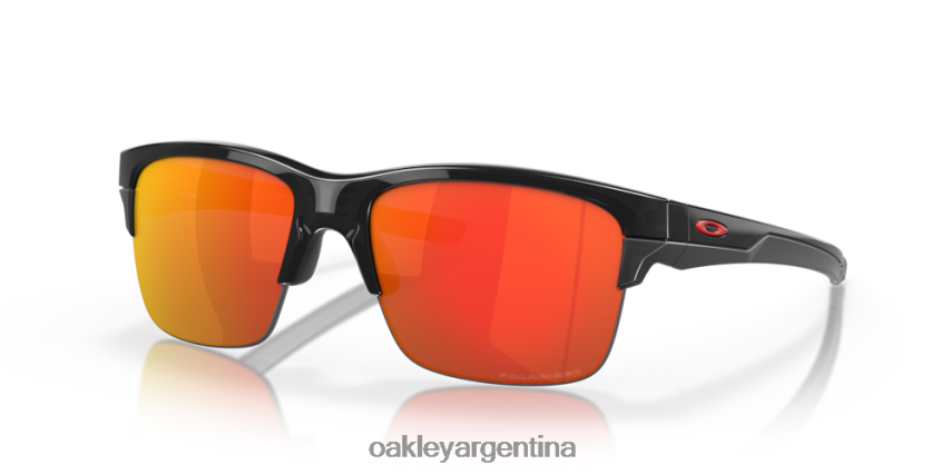 Oakley enlace delgado NBFV42894 gafas lentes polarizadas rubí iridio, montura tinta negra