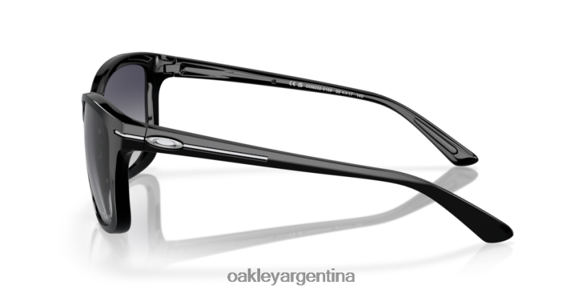 Oakley entrar un momento NBFV42761 gafas lentes polarizadas degradadas grises, montura negra pulida
