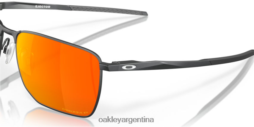 Oakley eyector NBFV42348 gafas lentes polarizadas prizm ruby, montura de acero claro