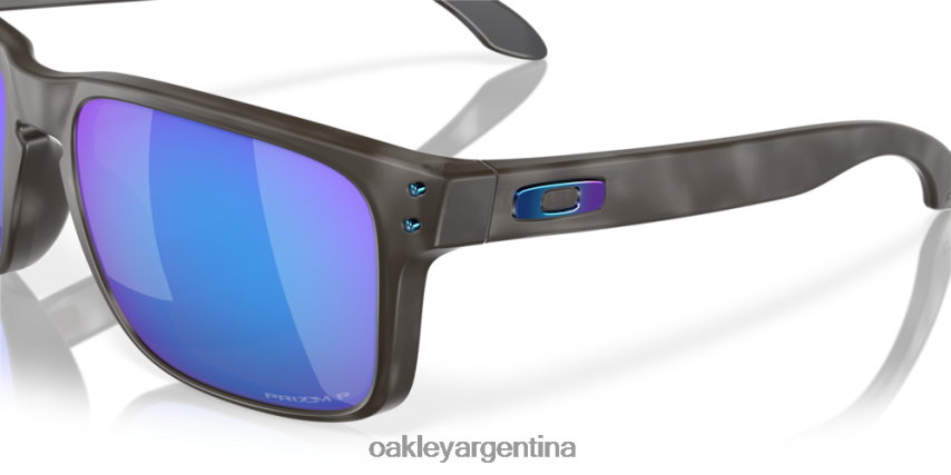 Oakley holbrook (ajuste de puente bajo) NBFV42792 gafas lentes polarizadas prizm sapphire, montura carey negro mate