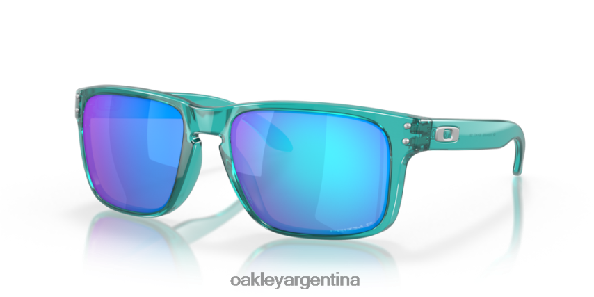 Oakley holbrook (ajuste de puente bajo) NBFV42800 gafas lentes polarizadas prizm sapphire, montura trans artic surf