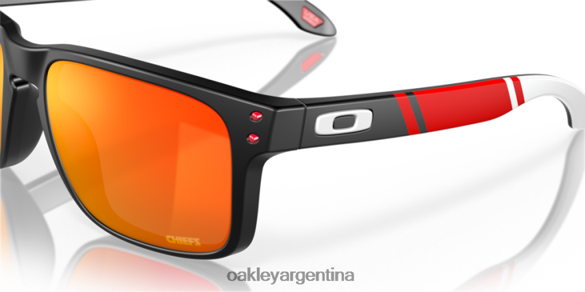 Oakley jefes de la ciudad de kansas holbrook NBFV42629 gafas Lentes prizm ruby, montura negra mate.