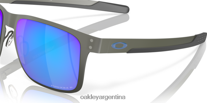Oakley metal holbrook NBFV42353 gafas lentes polarizadas prizm sapphire, montura de bronce mate