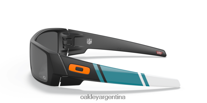 Oakley miami delfines gascan NBFV42561 gafas lentes prizm negro, montura negro mate