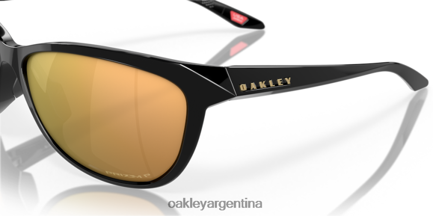 Oakley pasque NBFV42736 gafas lentes polarizadas prizm oro rosa, montura negra pulida