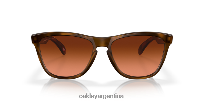 Oakley pieles de rana (ajuste de puente bajo) NBFV42820 gafas lentes prizm marrón degradado, montura carey marrón mate