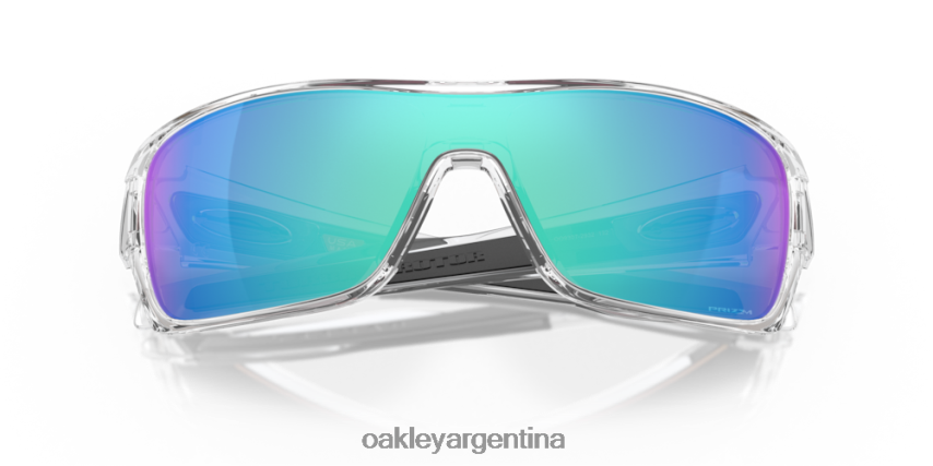Oakley rotor de turbina NBFV42160 gafas Lentes Prizm de zafiro, montura transparente pulida.