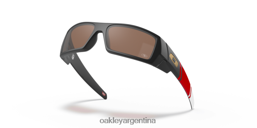 Oakley san francisco 49ers gascán NBFV42567 gafas Lentes Prizm de tungsteno, montura negra mate.