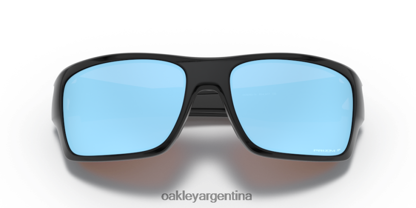 Oakley turbina NBFV42427 gafas Lentes polarizadas Prizm Deep Water, montura negra pulida.