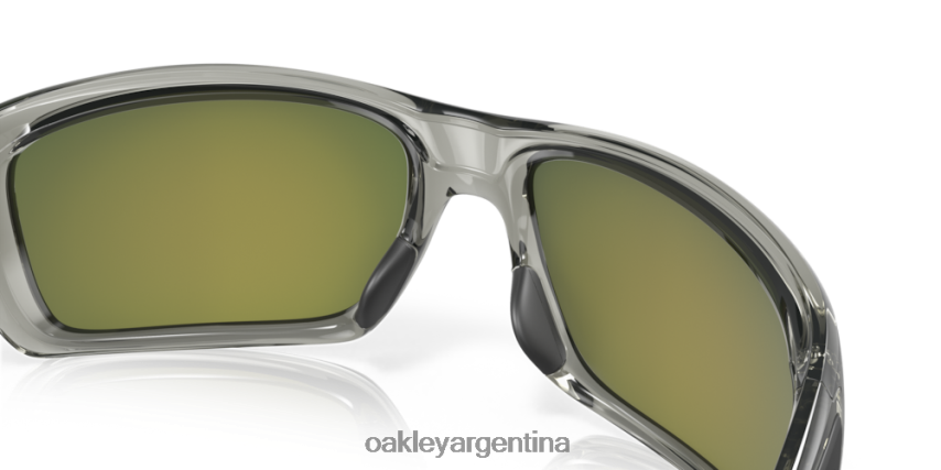 Oakley turbina NBFV42432 gafas Lentes prizm ruby ​​polarizadas, montura tinta gris.