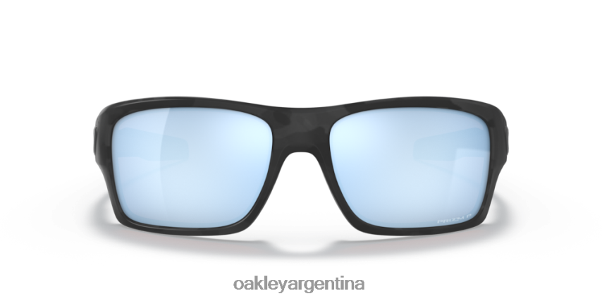 Oakley turbina NBFV42434 gafas Lentes polarizadas Prizm Deep Water, montura de camuflaje negro mate.