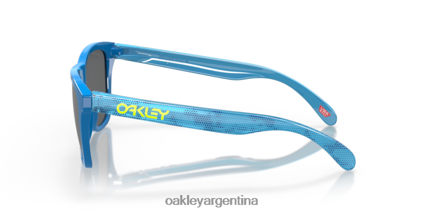 Oakley Colección de alta resolución de pieles de rana (ajuste de puente bajo) NBFV42823 gafas Lentes prizm negras, montura de zafiro pulido de alta resolución.