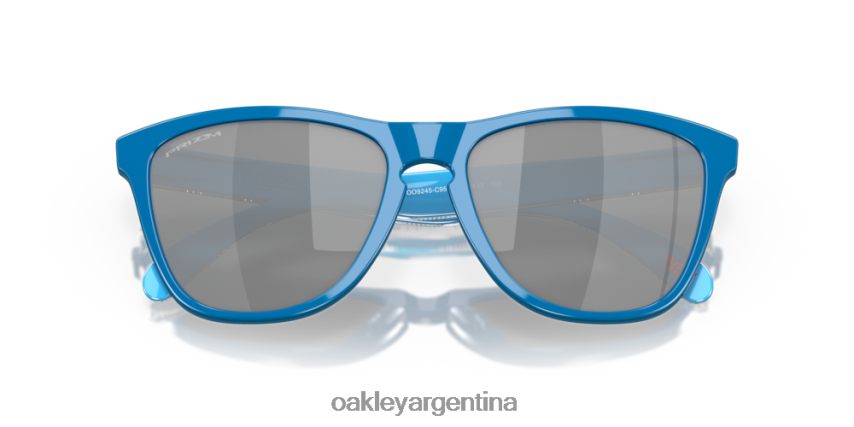 Oakley Colección de alta resolución de pieles de rana (ajuste de puente bajo) NBFV42823 gafas Lentes prizm negras, montura de zafiro pulido de alta resolución.