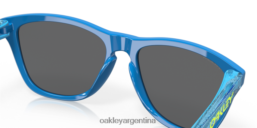 Oakley Colección de alta resolución de pieles de rana (ajuste de puente bajo) NBFV42823 gafas Lentes prizm negras, montura de zafiro pulido de alta resolución.