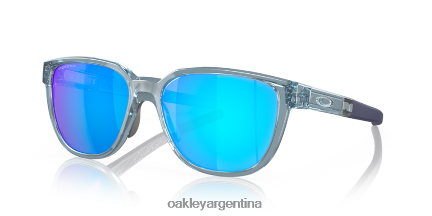 Oakley actuador (ajuste de puente bajo) NBFV42842 gafas Lentes Prizm de zafiro, montura transparente lavada a la piedra.