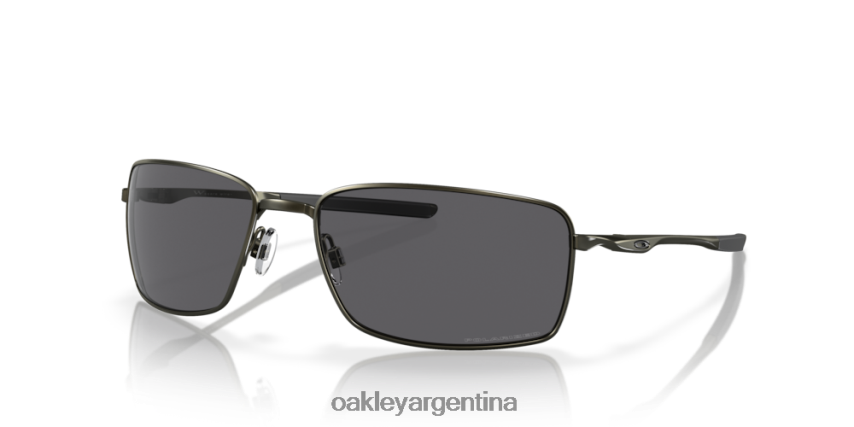 Oakley alambre cuadrado NBFV42495 gafas lentes polarizadas grises, montura de carbono