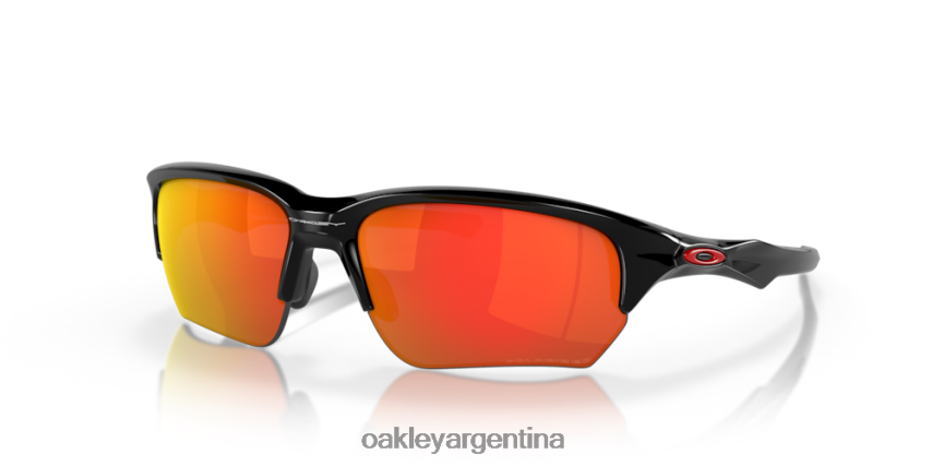 Oakley beta antiaéreo NBFV42310 gafas lentes polarizadas rubí iridio, montura negra pulida