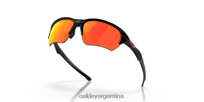Oakley beta antiaéreo NBFV42310 gafas lentes polarizadas rubí iridio, montura negra pulida