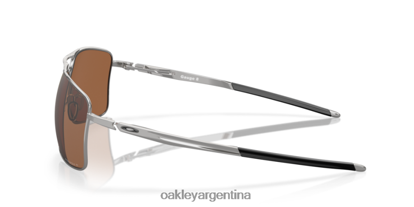 Oakley calibre 8 NBFV42514 gafas Lentes polarizadas Prizm de tungsteno, montura de cromo pulido.