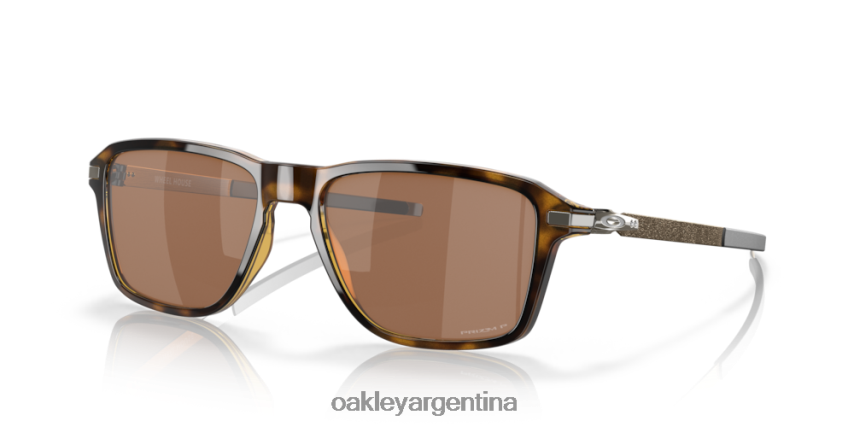 Oakley casa de ruedas NBFV421038 gafas Lentes polarizadas Prizm de tungsteno, montura carey marrón pulida.