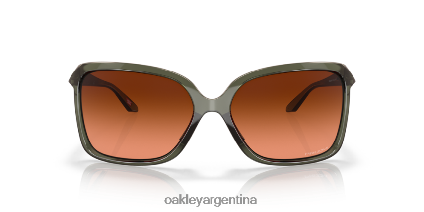 Oakley centeno silvestre NBFV42291 gafas lentes prizm marrón degradado, montura tinta oliva