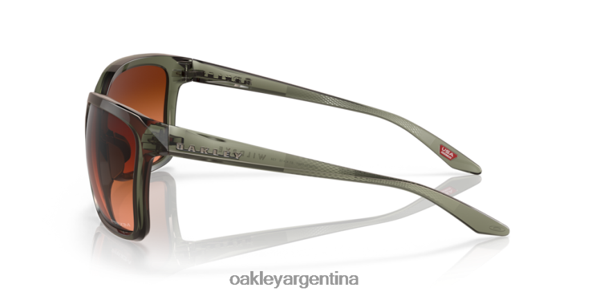 Oakley centeno silvestre NBFV42291 gafas lentes prizm marrón degradado, montura tinta oliva