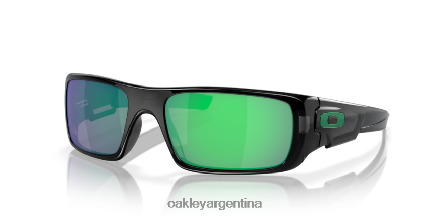 Oakley cigüeñal NBFV42249 gafas lentes jade iridium, montura tinta negra