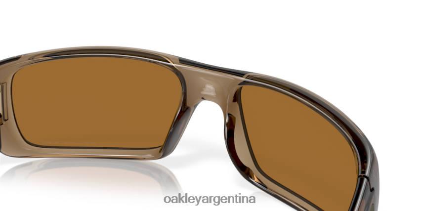 Oakley cigüeñal NBFV42253 gafas lentes polarizadas tungsteno iridio, montura marrón humo
