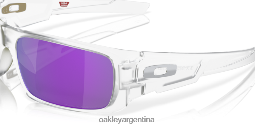 Oakley cigüeñal NBFV42254 gafas lentes polarizadas violeta iridio, montura transparente mate