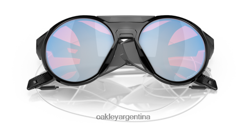 Oakley clifden NBFV42463 gafas Lentes Prizm Snow de zafiro, montura negra pulida.