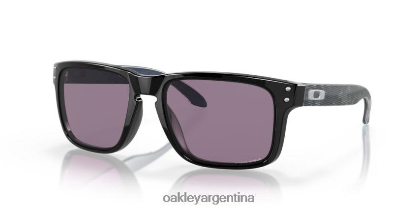 Oakley colección de alta resolución holbrook (ajuste de puente bajo) NBFV42803 gafas lentes gris prizm, montura negra pulida