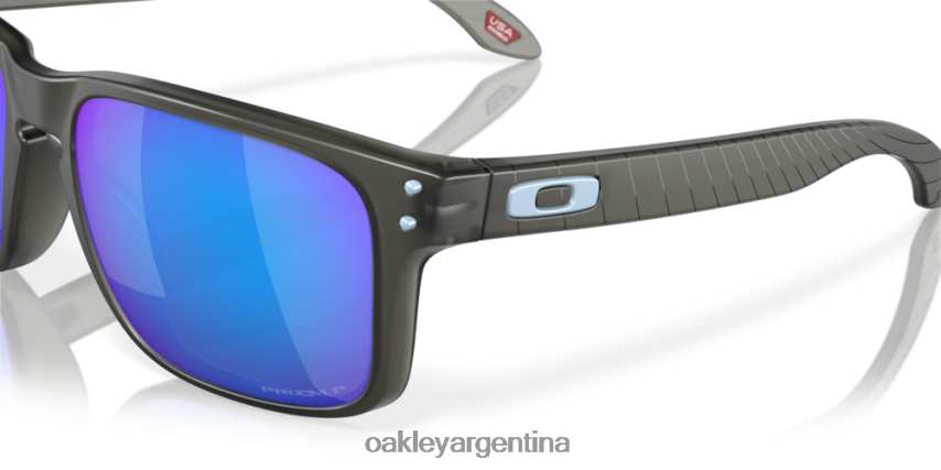 Oakley colección de círculo holbrook NBFV42621 gafas lentes polarizadas prizm sapphire, montura gris humo mate