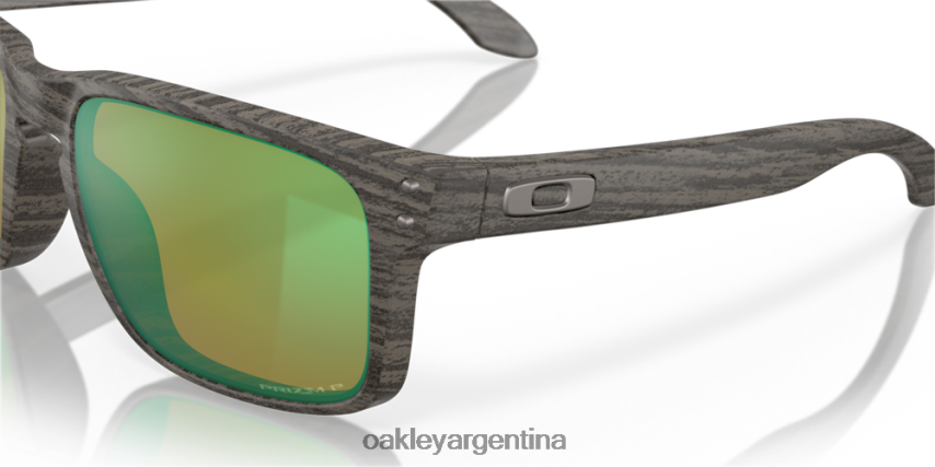 Oakley colección de vetas de madera holbrook NBFV4265 gafas Lentes polarizadas Prizm para aguas poco profundas, montura de madera veteada.