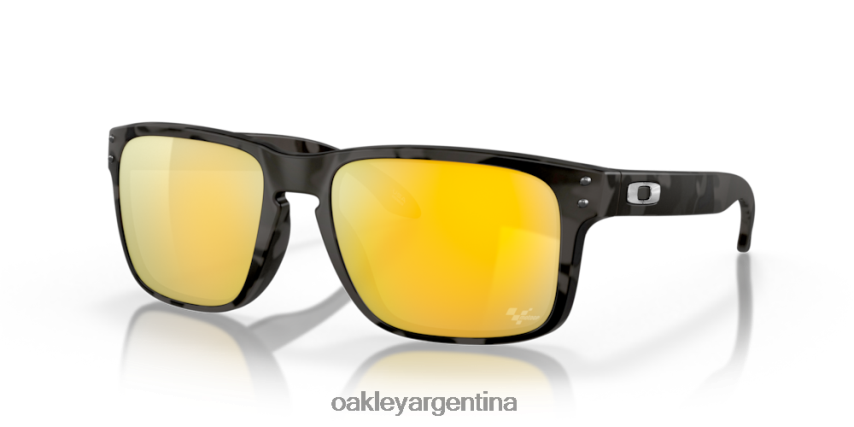 Oakley colección holbrook motogp NBFV42635 gafas Lentes polarizadas Prizm 24k, montura tortuga negra mate.