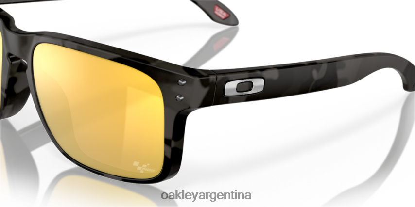Oakley colección holbrook motogp NBFV42635 gafas Lentes polarizadas Prizm 24k, montura tortuga negra mate.