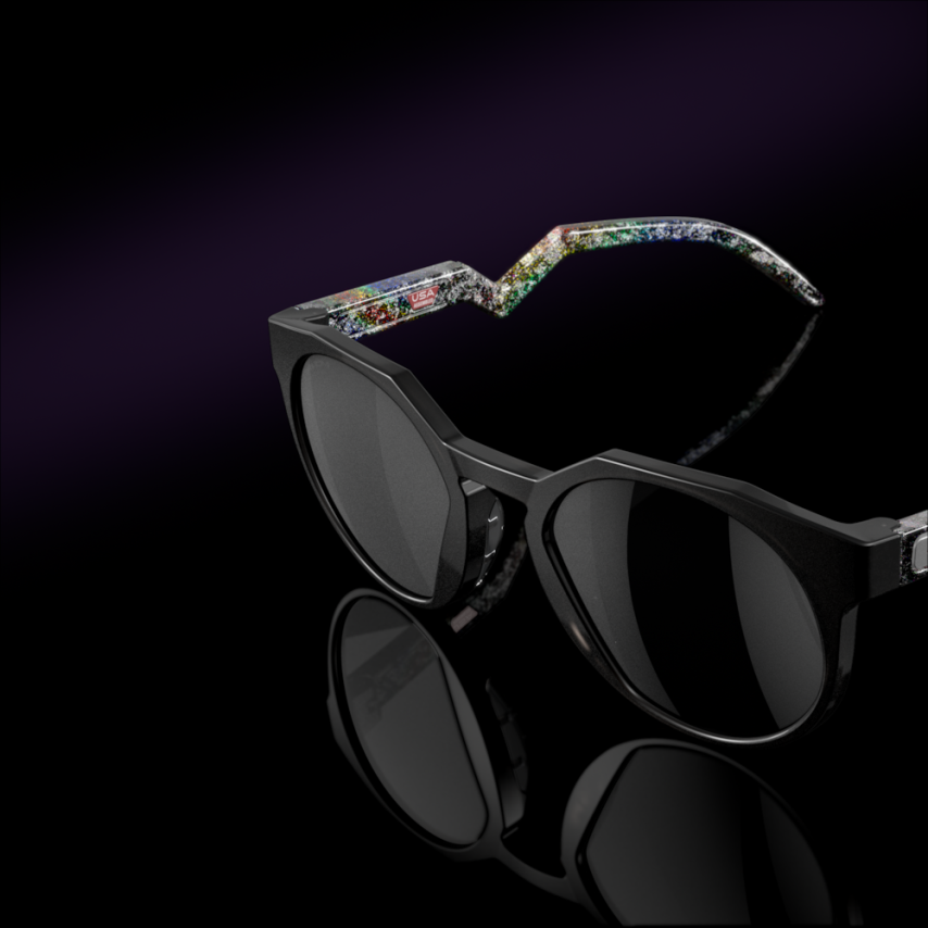 Oakley colección hstn brío NBFV421015 gafas lentes prizm polarizadas negras, montura gris humo mate