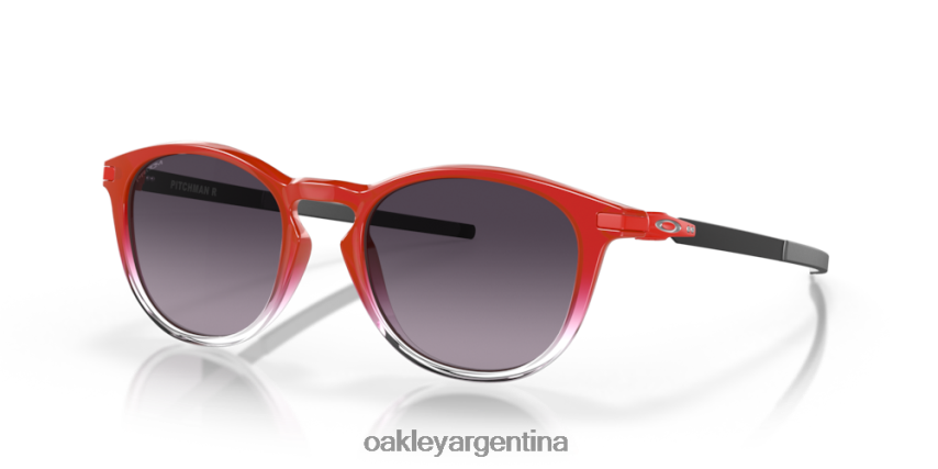 Oakley colección lanzador r fabio quartararo NBFV42294 gafas lentes prizm gris degradado, montura roja difuminada