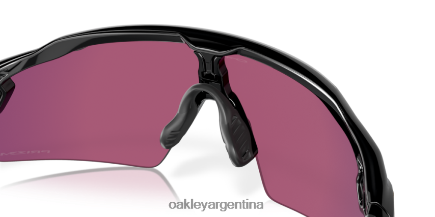 Oakley colores del equipo de lanzamiento radar ev NBFV42731 gafas Lentes Prizm Field, montura negra pulida.
